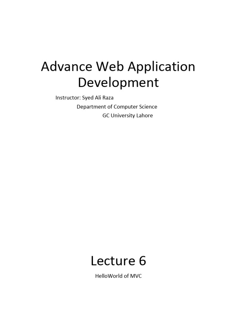 MVC Web App Development Guide | PDF | System Software | Operating ...