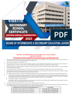 Bise Lahore SSC 2nd Annual Result 2023