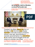 Biden Surprise Visit To Ukraine Article by JForrest English