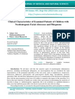 Clinical Characteristics of Examined Patients of Children With Neodontogenic Facial Abscesses and Phlegmons