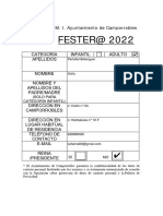 Ficha Festeros 2022