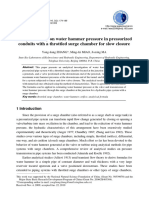 (Jurnal) Analytical Study On Water Hammer Pressure in Pressurized