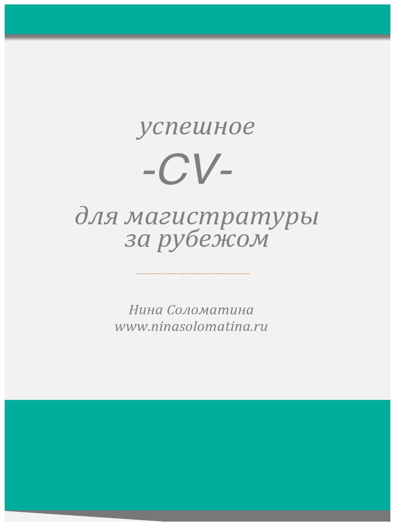 CV Guide | PDF