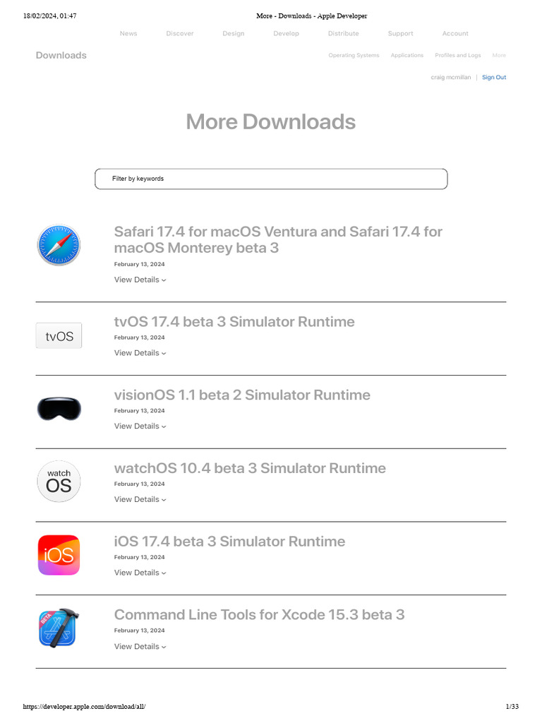 More - Downloads - Apple Developer | PDF | Xcode | Ios