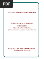 MBBU M.A Eng Syllabus