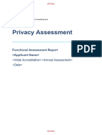 Tdif Privacy Assessment Report - Template Release 4.6 - Finance 1