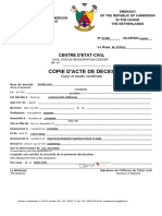 Certificat de Dces in France