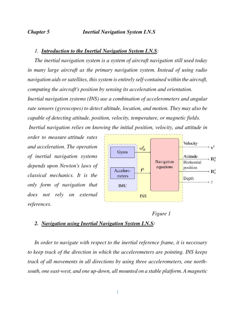 Inertial Navigation System I.N.S | PDF