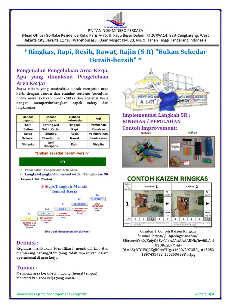 Program 5R untuk Lingkungan Kerja Aman | PDF
