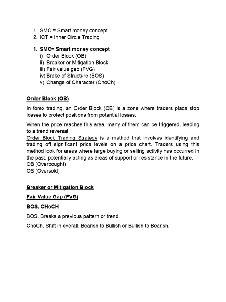 BOS, ChoCh | PDF