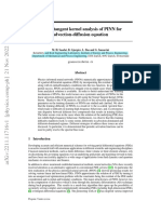 Neural Tangent Kernel Analysis of PINN For Advection-Diffusion Equation