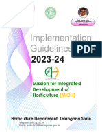 Implementation Guidelines: Mission For Integrated Development of Horticulture