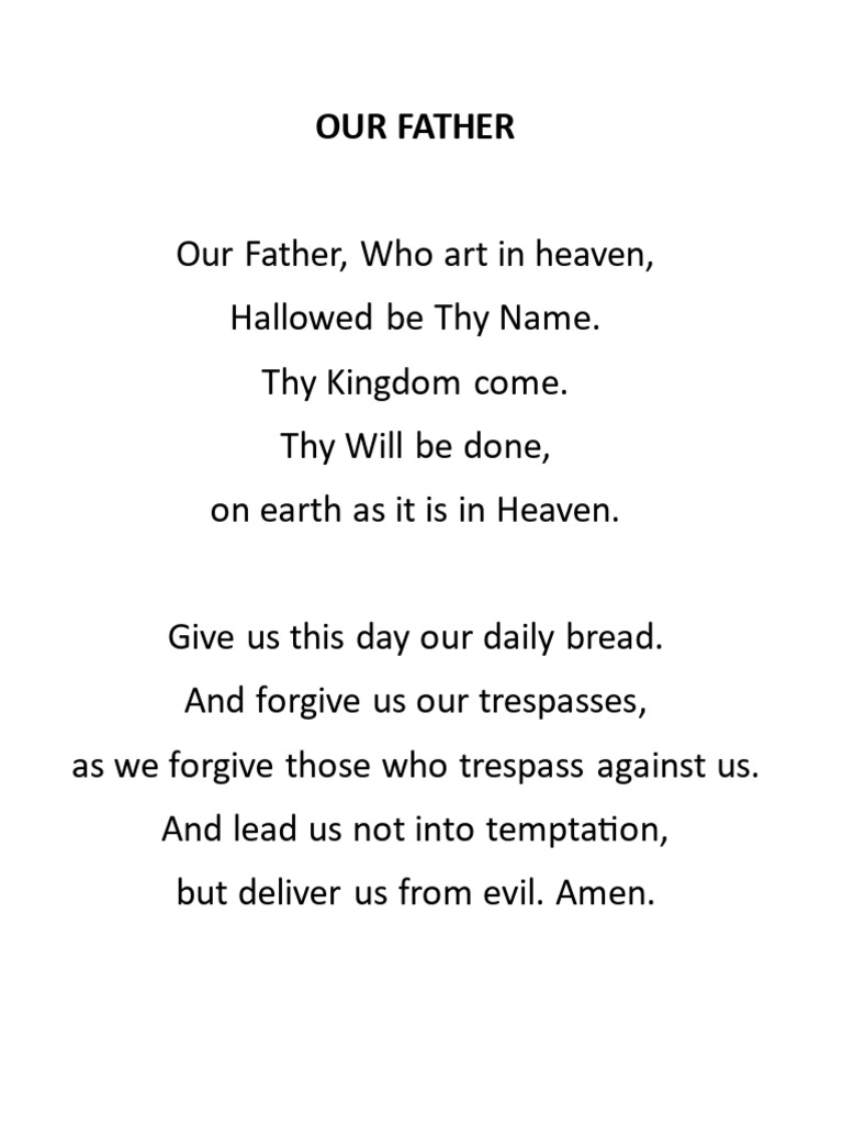 Our Father Pdf