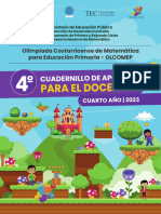 Cuadernillo Docente 4to Grado