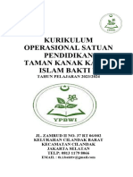 Contoh Kurikulum KTSP Taman Kanak-Kanak