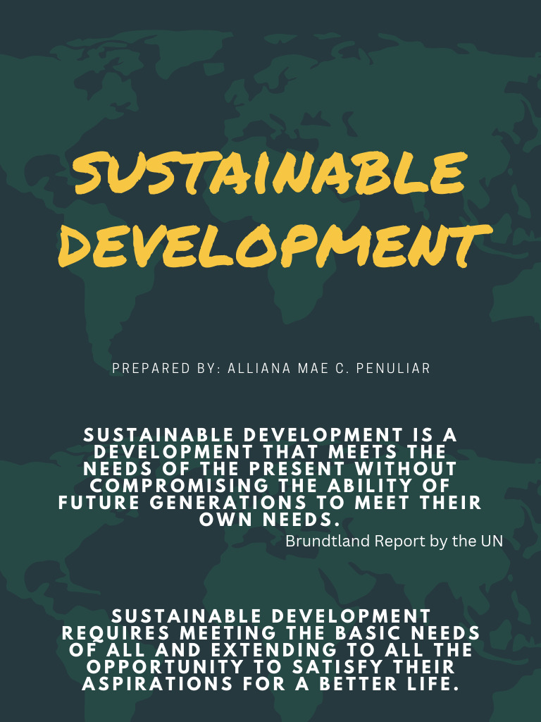 Sustainable Development Pdf Sustainability Sustainable Development