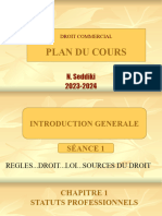 Plan Cours Droit Commercial