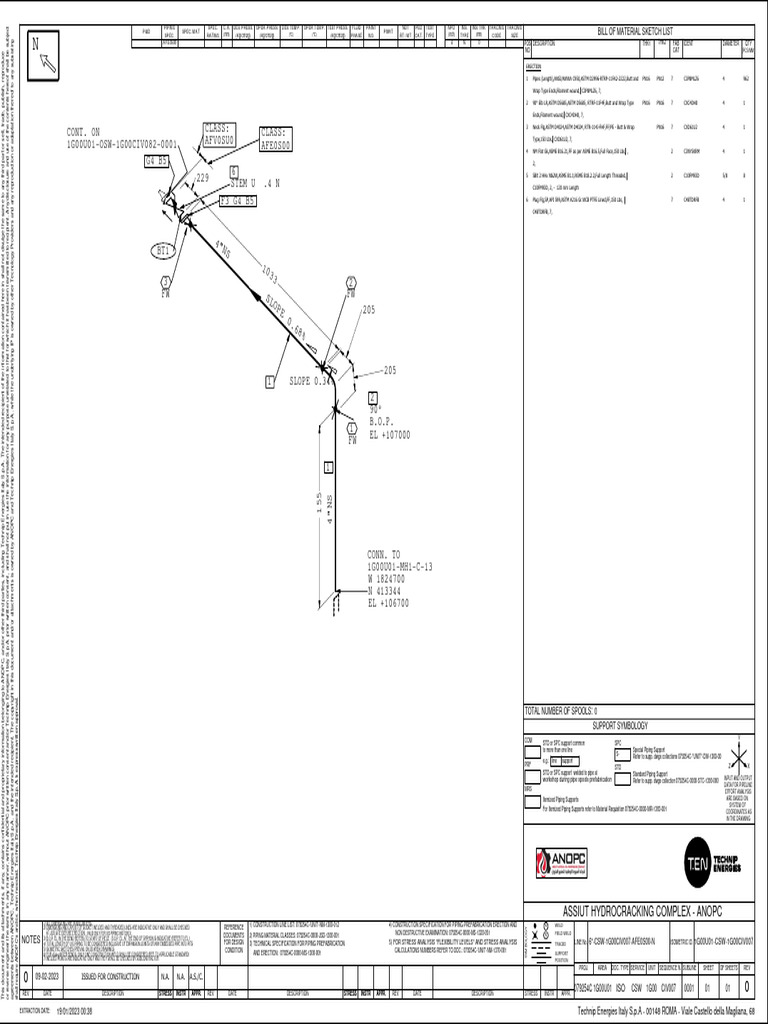 079254C 1g00u01 Iso CSW 1g00civ007 0001 - 0 | PDF | Pipe (Fluid ...