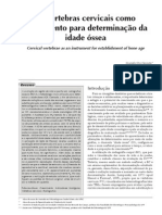 As Vértebras Cervicais Como Instrumento Na Determinação Da Idade Ossea