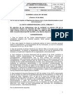 Acuerdo Local 01 - Reglamento Interno JAL Comuna 7