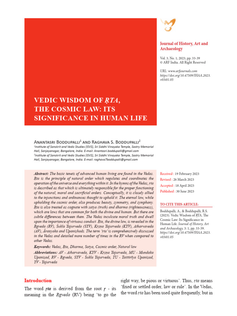 Indian Approach To Natural Law Philosophy Pdf Vedas Dharma