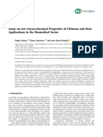 Review Article Study On The Physicochemical Properties of Chitosan and Their Applications in The Biomedical Sector