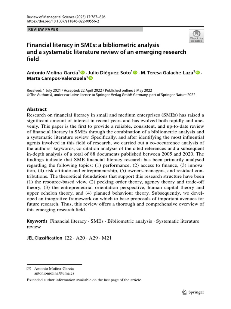 Systematic Literature Review Bibliometric Analysis