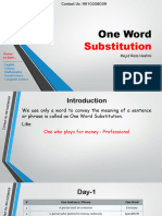 Spoken Notes - One Word Substitution