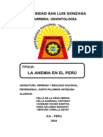 LA ANEMIA EN EL PERU Listo