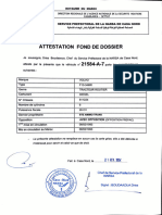 Narsa: Attestation Fond de Dossier