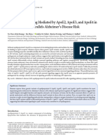 Differential ApoE ERK