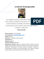 CV Jorge Arzola González