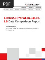 LC76G 0LC76F 0L76-L 0L76-LB Data Comparison Report V1.0