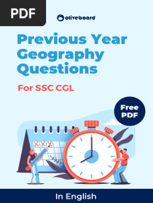 SSC CGL Geography 5yrs Qs