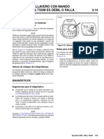 La Señal Del Llavero Con Mando A Distancia Al TSSM Es Débil O Falla 3.14