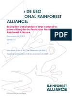 SA P SD 9 V1.3PT Politica de Uso Excepcional Rainforest Alliance