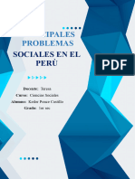 Principales Problemas Sociales Del en El Perù