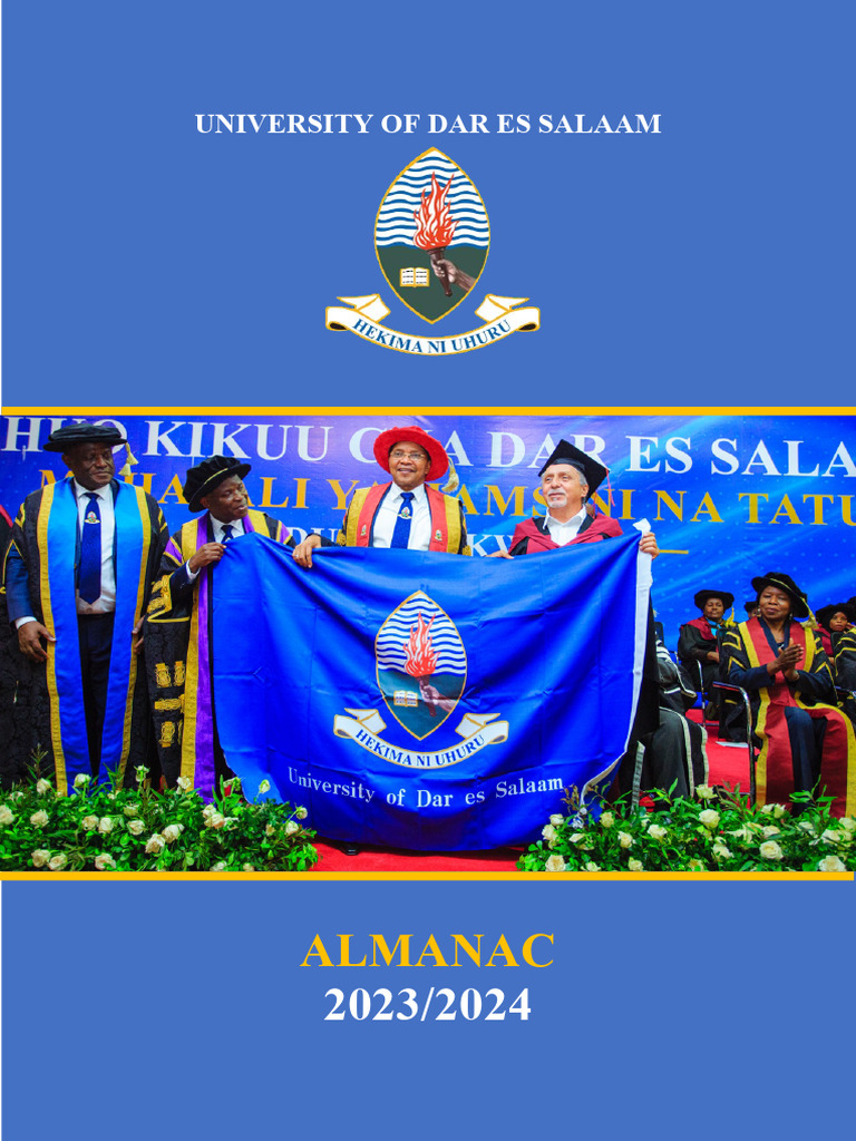 10 NOV 2023 UDSM Almanac 2023 2024 PDF Academic Term