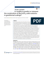 How Well Suited Are Current Thermodynamic Models To Predict or Interpret The Composition of (Ba, SR) SO Solid Solutions in Geothermal Scalings?