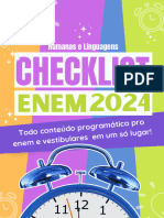 Checklist 2024 - Humanas e Linguagens PDF