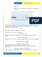 Topic 3 Position Velocity and Speed