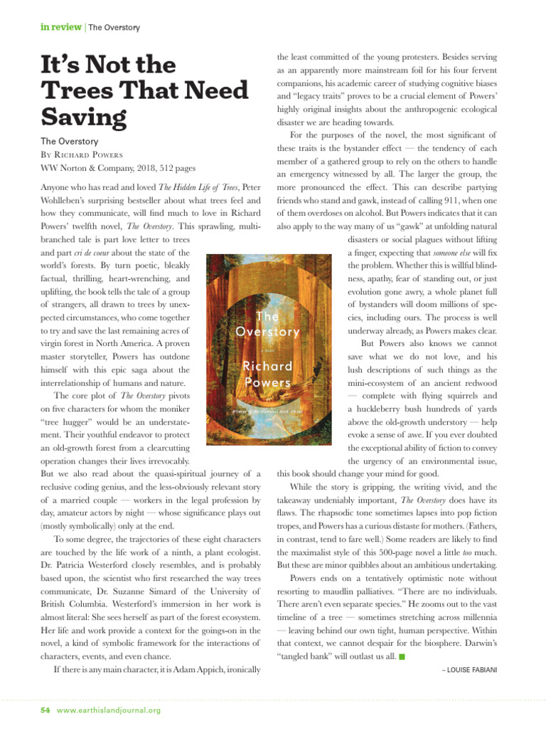 It Is Not The Trees That Need Saving | PDF