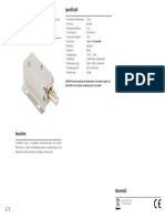 Fisa Tehnica Incuietoare Electromecanica Cu Bolt Pentru Usa Vestiar YE-302B-M 1.5 N Fail-Secure Metal