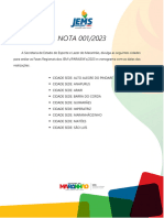 Nota 001-2023 - Divulgação Das Sedes Das Regionais - Sedel.