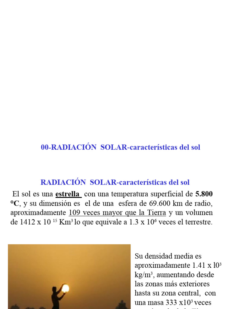 0 - Características Del Sol | PDF | Dom | Radiación electromagnética