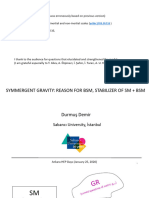 SYMMERGENT GRAVITY: REASON FOR BSM, STABILIZER OF SM + BSM at Ank-YEF-5 Talk by Prof. Dr. Durmus Demir