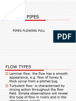 Flow in Pipes