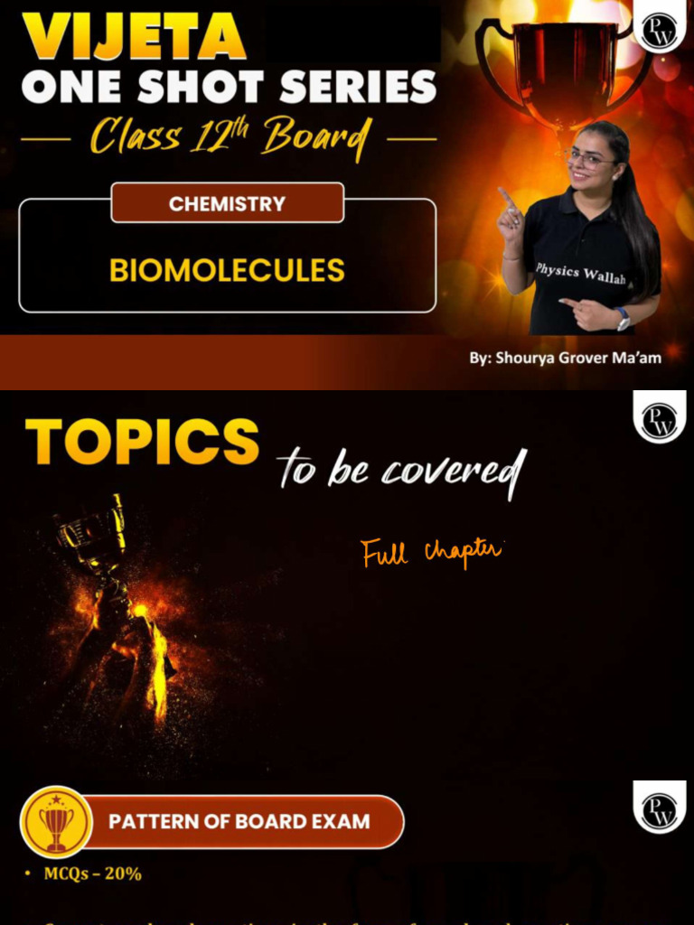 Biomolecules Class Notes Vijeta Series Class 12th Pdf