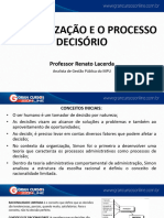 A Organização E O Processo Decisório: Professor Renato Lacerda