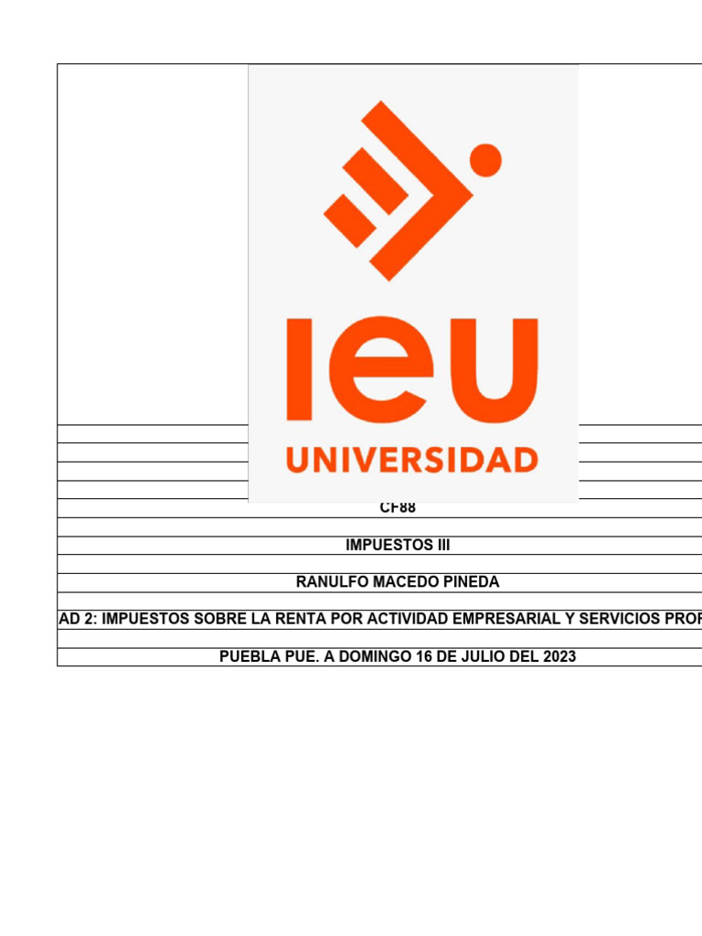 Cálculo de ISR para Servicios Profesionales | PDF | Impuesto sobre la ...